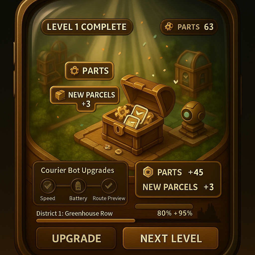 Clockwork vault opening to reveal parts