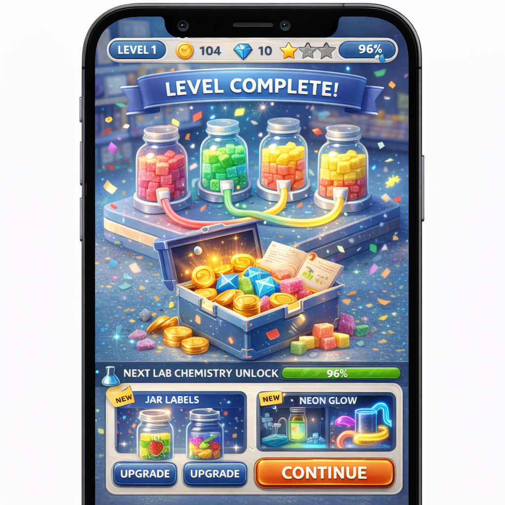 Advanced puzzle featuring sticky nodes and complex routing