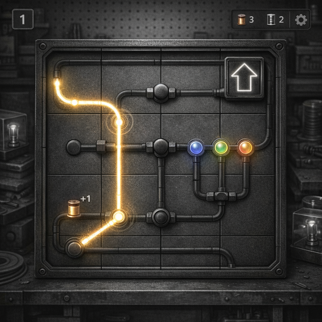 Empty matte rubber hoses lighting up with neon